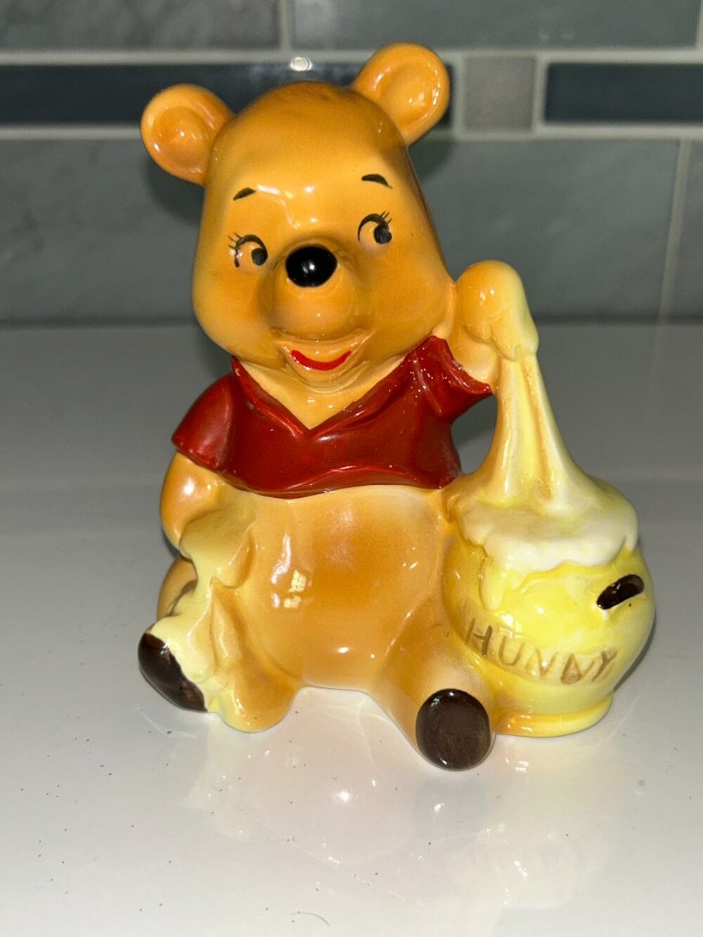Vintage 1960's Disney Winnie The Pooh, Hunny", 4.5"H